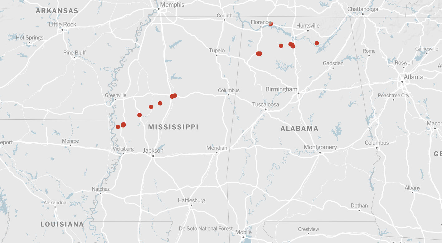 Tornado Hits Troup County, Georgia; Widespread Damage Reported